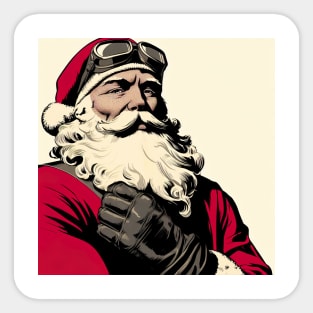 Santa Daddy, Leather Man Sticker